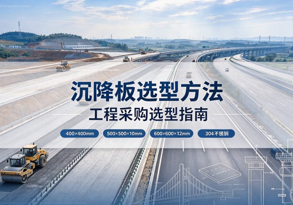 下陆沉降板选择方法